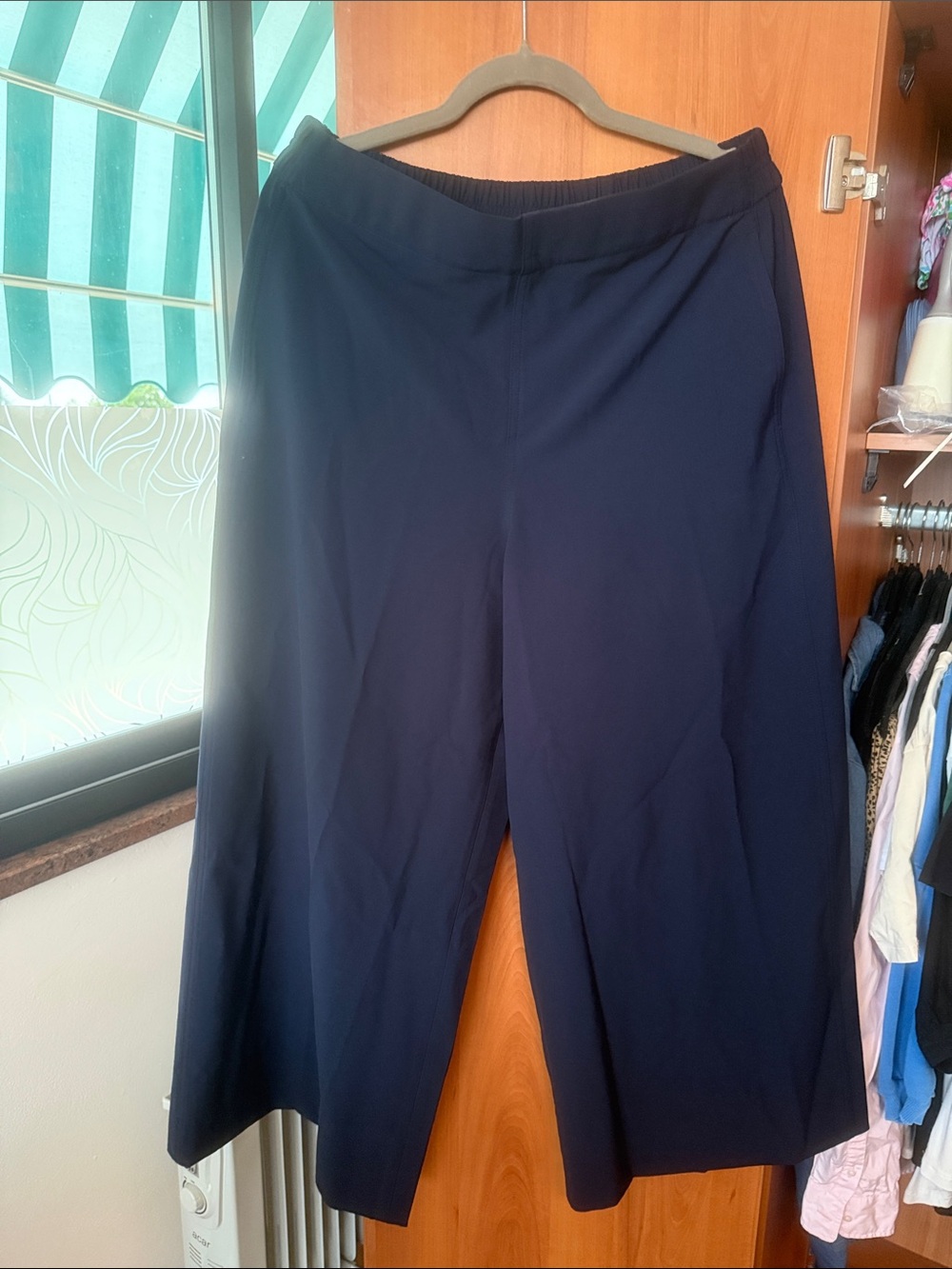 NWT MM Lafleur Dark Navy Elena 2.0 Culotte-OrigamiTech Pants